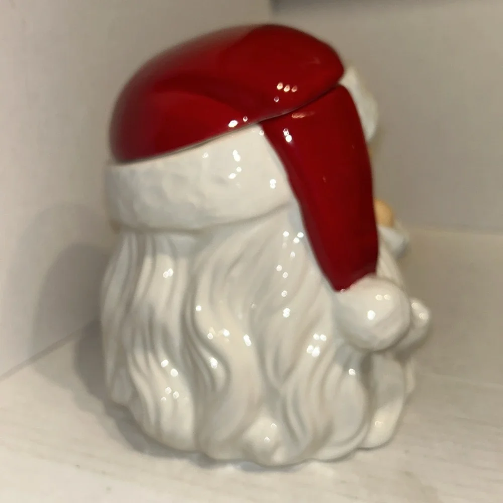 Audrey's Christmas Santa Cookie Jar 9